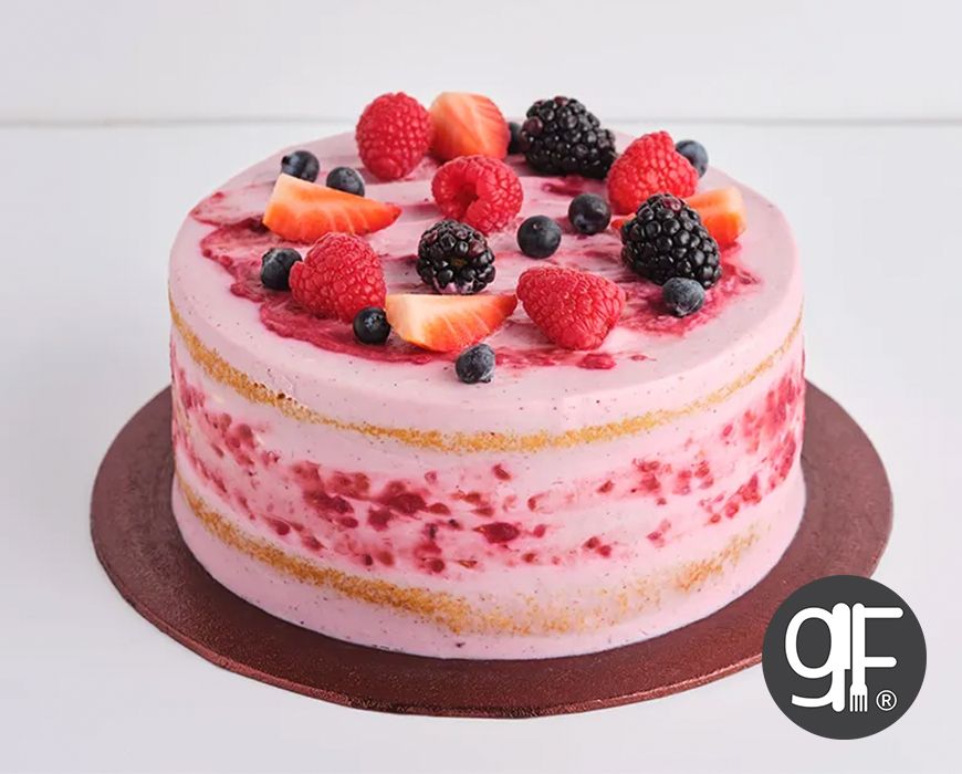 Gluten Free Fresh Berry Cake.